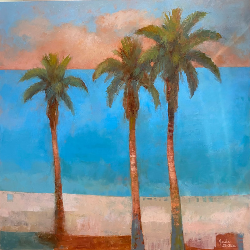 tropical painting,
sarasota, sarasota art, palm trees